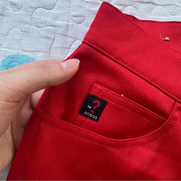 Vintage 00s Cherry Red Guess Pants 🍒 - Picture 5 of 9
